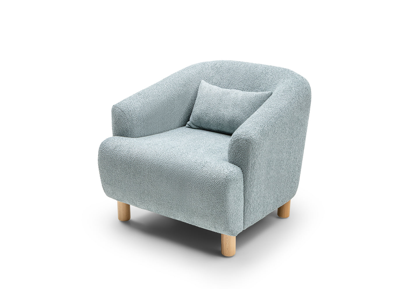 Rolivs Bonita Berjer – Bukle Kumaş – Aqua | Modern, Rahat Oturum, Dekoratif Koltuk