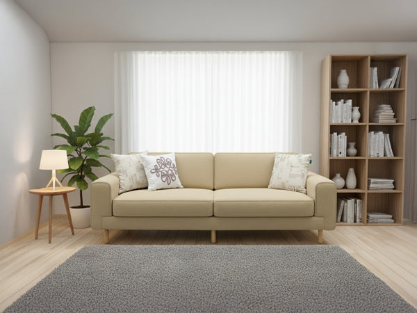 Rolivs Mokka Üçlü Koltuk – Bukle – Baltaşı | Modern ve Dengeli Tasarım