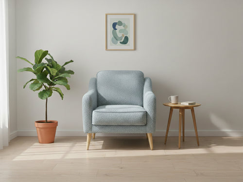Rolivs Mokka Berjer – Bukle – Aqua | Modern ve Rahat Tekli Koltuk