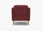 Rolivs Mokka Berjer | 80 x 75 cm | Fitilli Kadife - Nar Çiçeği