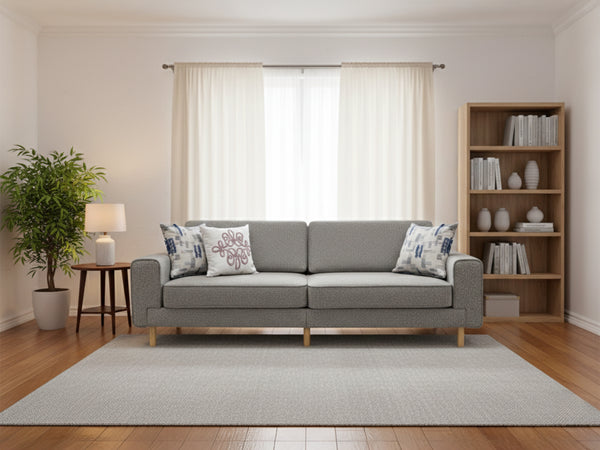 Rolivs Mokka Üçlü Koltuk – Bukle – Dumanlı Deniz | Sakin ve Modern Tasarım