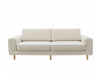 Mokka Üçlü Koltuk - Kadife - Deniz Taşı