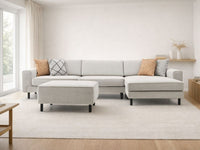 Mokka Mini Köşe - Kadife - Deniz Taşı