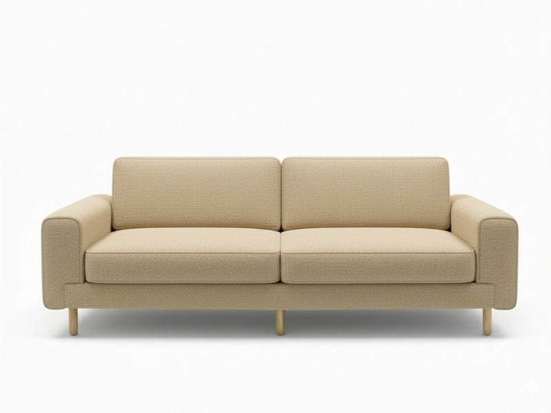 Mokka Üçlü Koltuk - Kadife - Deniz Taşı