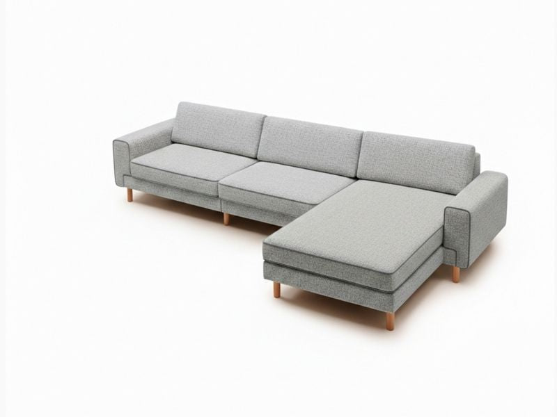 Mokka Mini Köşe - Kadife - Deniz Taşı