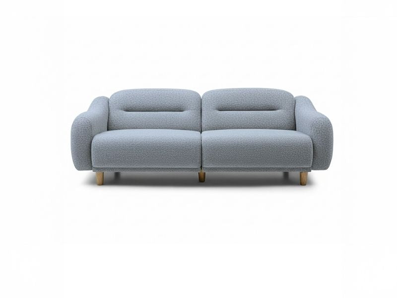 Stella Üçlü Koltuk Kadife Ay Taşı Gri