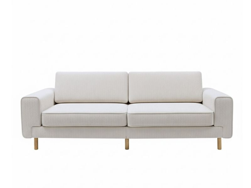 Mokka Üçlü Koltuk - Kadife - Deniz Taşı