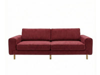 Mokka Üçlü Koltuk - Kadife - Deniz Taşı