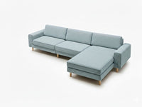 Mokka Mini Köşe - Kadife - Deniz Taşı