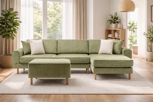 Rolivs Mokka Mini Köşe Koltuk – Doğal Doku – Amazon | Doğal Ton, Modern ve Minimal Tasarım