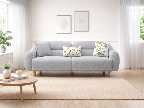 Stella Üçlü Koltuk Bukle Dumanlı Deniz