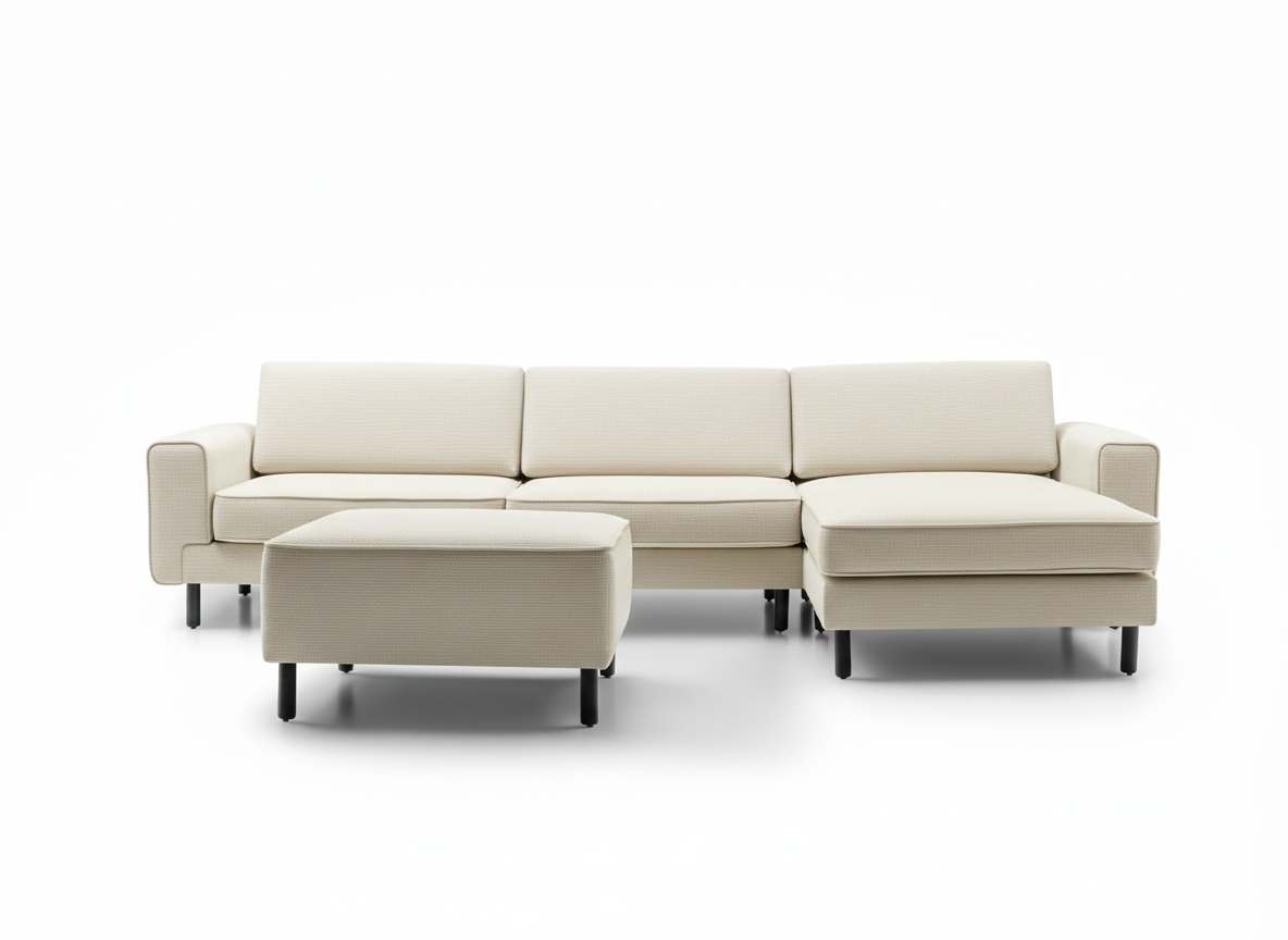 Mokka Mini Köşe - Kadife - Deniz Taşı