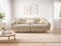 Stella Üçlü Koltuk Bukle Tarçın