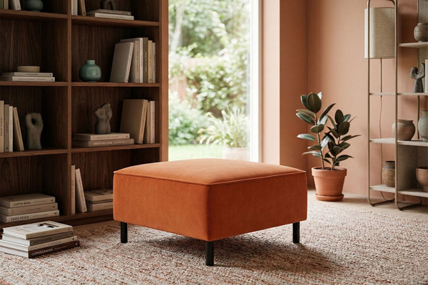 Rolivs Kadife Puf | Yumuşak, Şık ve Modern Oturma Pufu