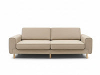 Mokka Üçlü Koltuk - Kadife - Deniz Taşı