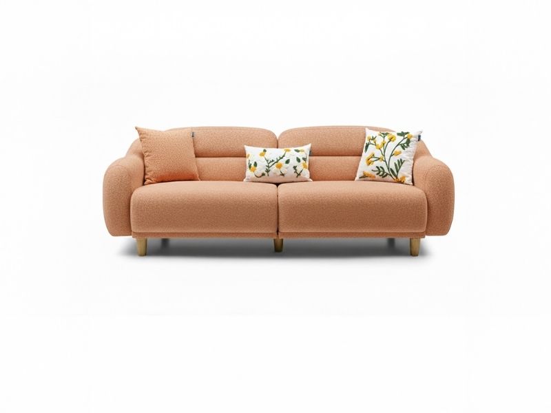 Stella Üçlü Koltuk Bukle Tarçın