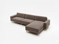 Mokka Mini Köşe - Kadife - Deniz Taşı