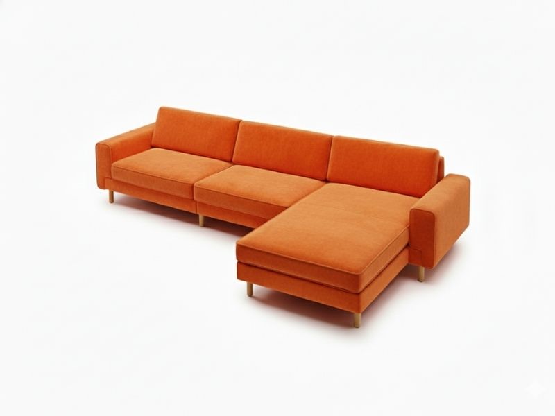 Mokka Mini Köşe - Kadife - Deniz Taşı