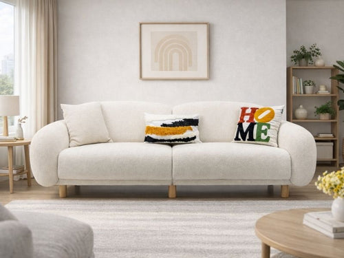 Bonita Üçlü Koltuk - Pamuk Sis