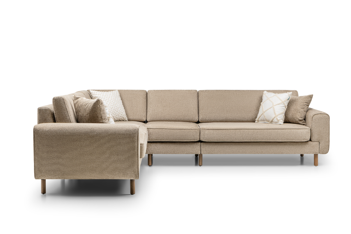 Mokka Puzzle Köşe - Doğal Doku - Hazel