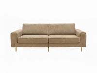 Mokka Üçlü Koltuk - Kadife - Deniz Taşı