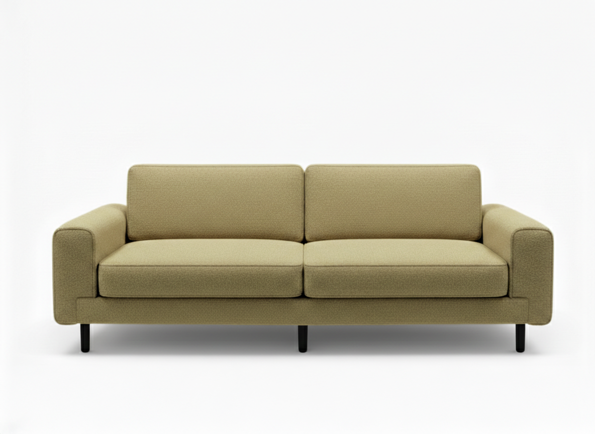 Mokka Üçlü Koltuk - Kadife - Bazalt Yeşili