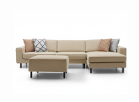 Mokka Mini Köşe - Kadife - Deniz Taşı