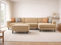 Mokka Mini Köşe - Kadife - Deniz Taşı