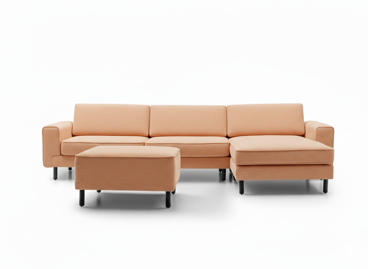 Mokka Mini Köşe - Kadife - Deniz Taşı