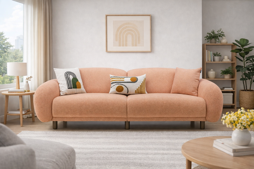 Bonita Üçlü Koltuk - Tarçın