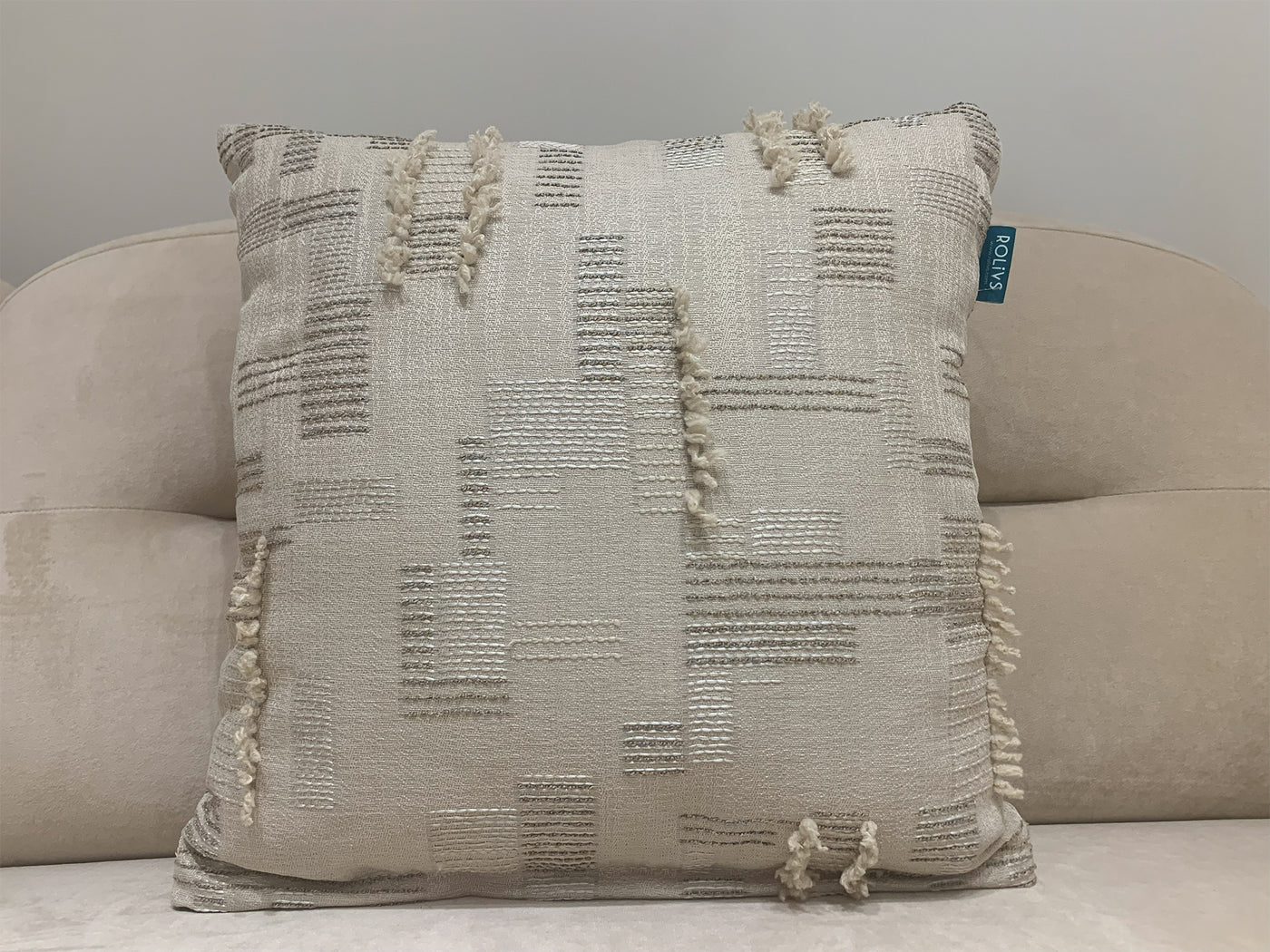 Rolivs Sessiz Kum Kırlent 47x47 cm | Soft Koleksiyon NK2101