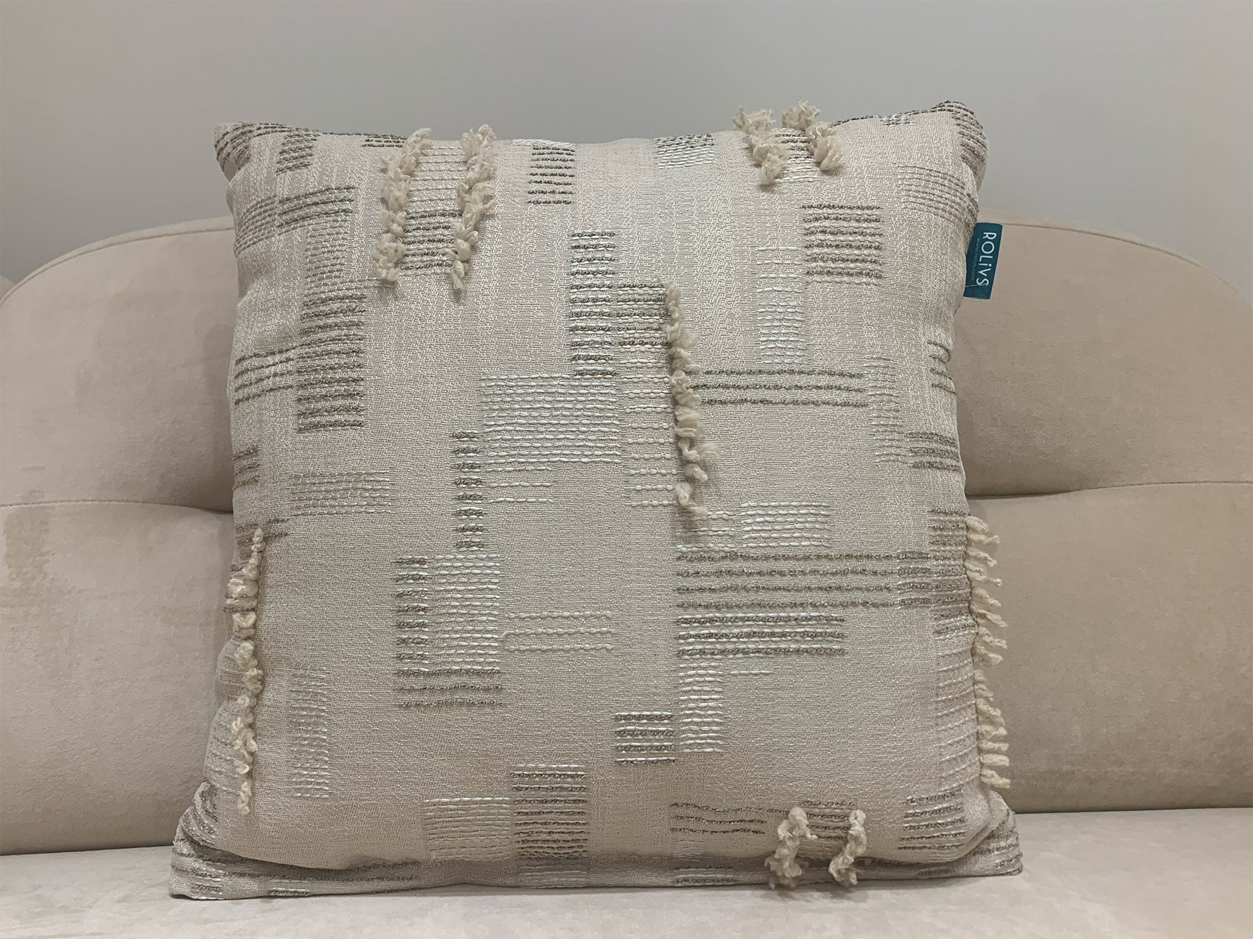 Rolivs Sessiz Kum Kırlent 47x47 cm | Soft Koleksiyon NK2101