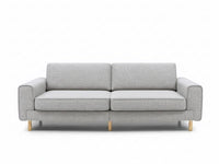 Mokka Üçlü Koltuk - Kadife - Deniz Taşı