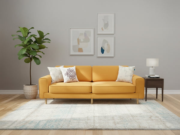 Rolivs Mokka Üçlü Koltuk – Bukle – Retro Kil | Doğal ve Modern Tasarım