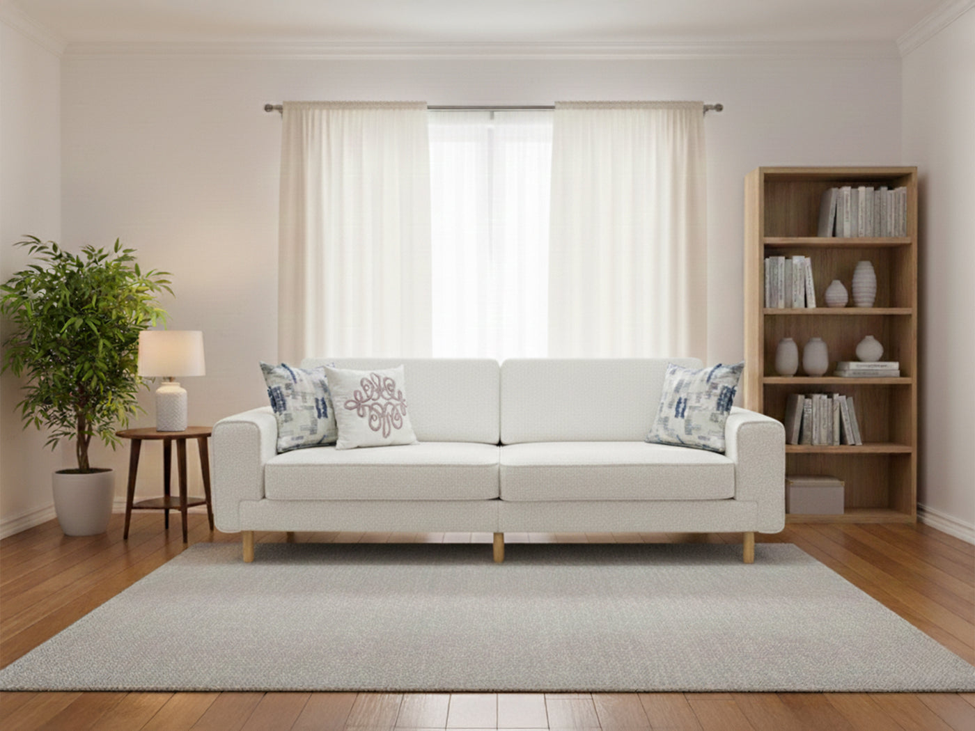 Mokka Üçlü Koltuk - Kadife - Bazalt Yeşili