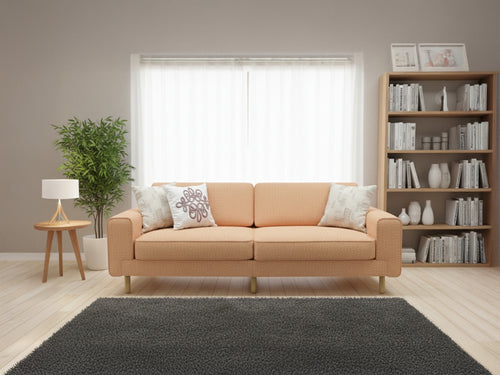 Mokka Üçlü Koltuk Bukle - Tarçın