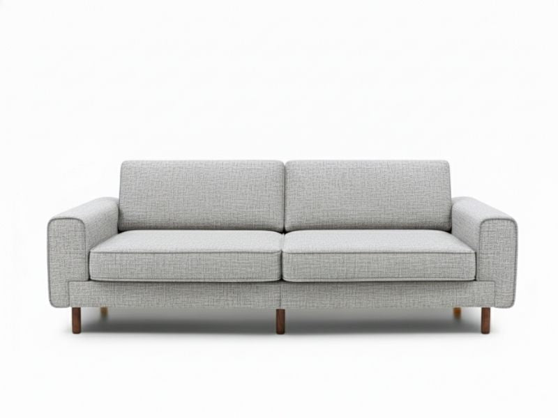 Mokka Üçlü Koltuk - Kadife - Deniz Taşı