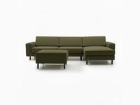 Mokka Mini Köşe - Kadife - Deniz Taşı