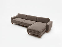 Mokka Mini Köşe - Kadife - Deniz Taşı