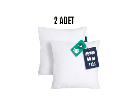 Rolivs 2 Adet Anti Alerjik Boncuk Elyaf Kırlent İçi 47x47 cm
