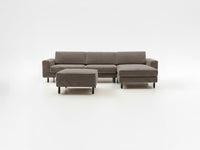 Mokka Mini Köşe - Kadife - Deniz Taşı