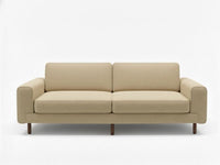 Mokka Üçlü Koltuk - Kadife - Deniz Taşı