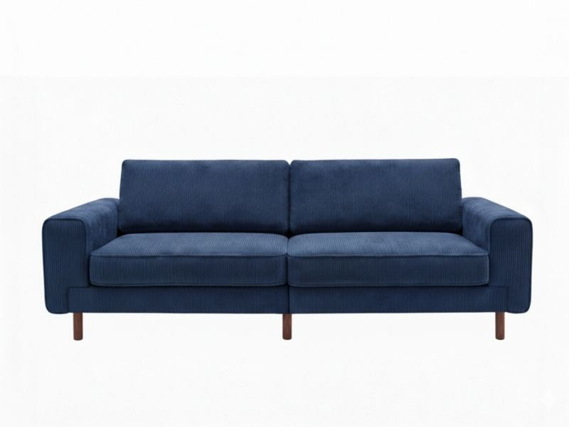 Mokka Üçlü Koltuk - Kadife - Çöl Kumu