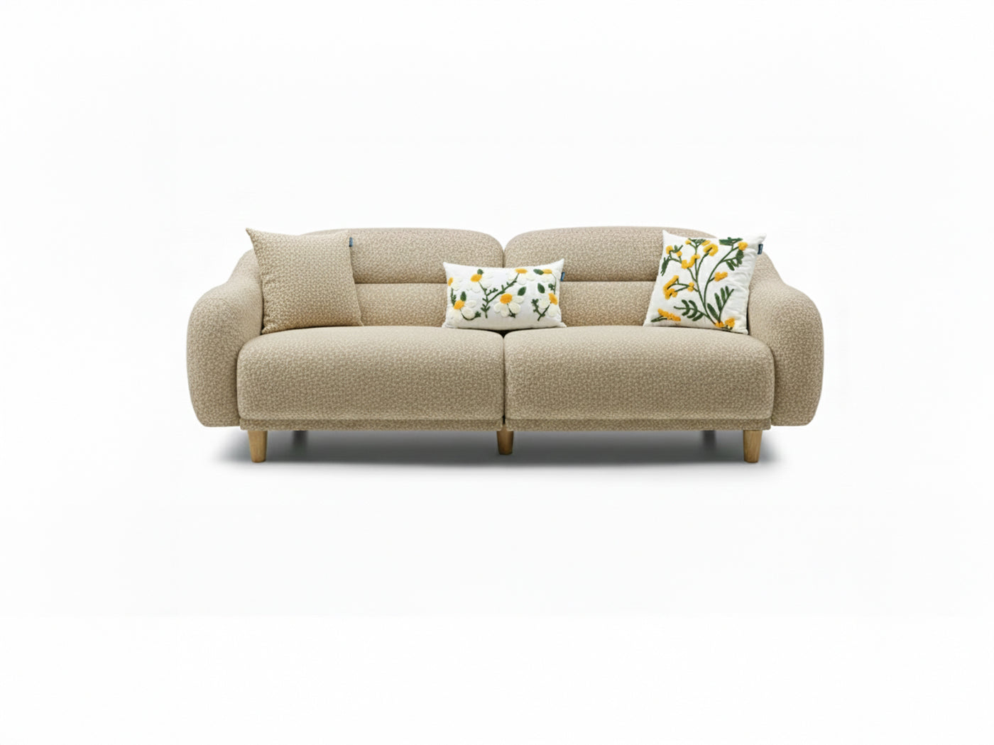 Stella Üçlü Koltuk Bukle Tarçın