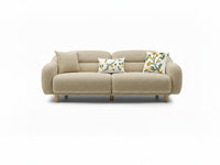 Stella Üçlü Koltuk Bukle Tarçın