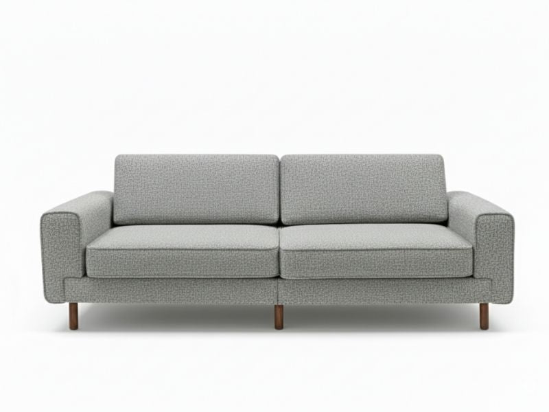 Mokka Üçlü Koltuk - Kadife - Deniz Taşı