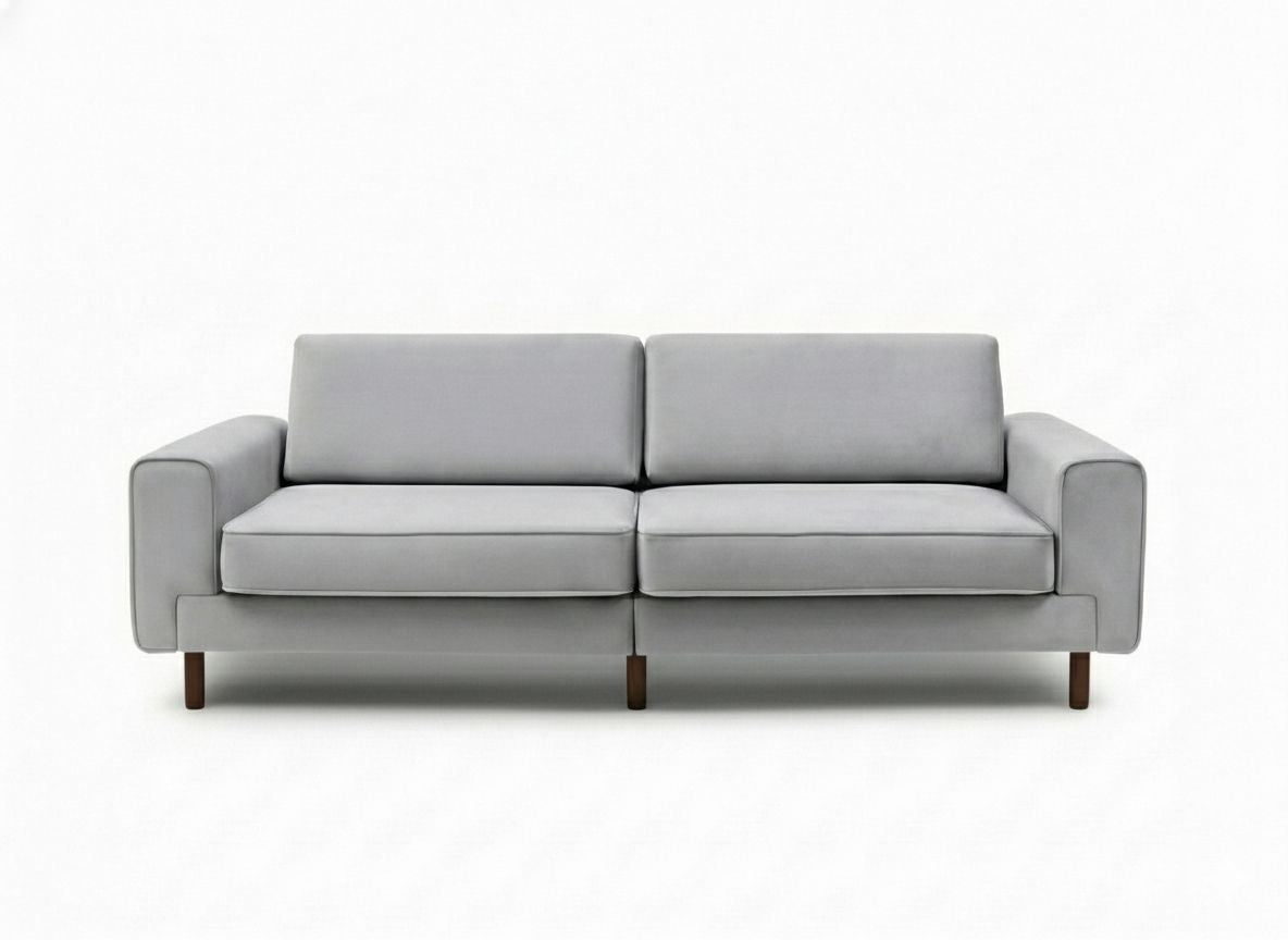 Mokka Üçlü Koltuk - Kadife - Bazalt Yeşili