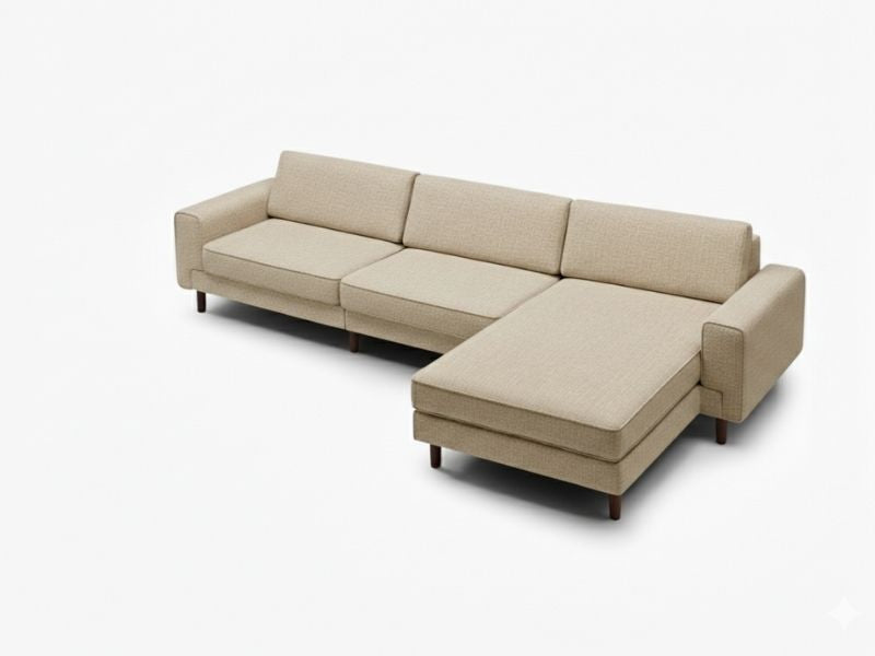 Mokka Mini Köşe - Kadife - Deniz Taşı