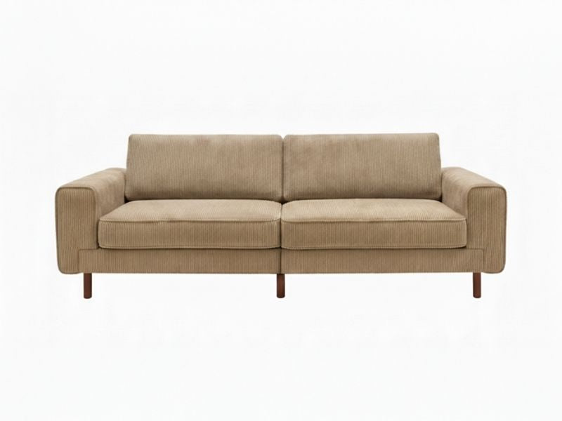 Mokka Üçlü Koltuk - Kadife - Deniz Taşı