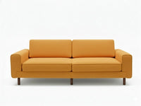 Mokka Üçlü Koltuk - Kadife - Deniz Taşı